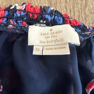 Kate Spade floral easy wear sleeveless blouse